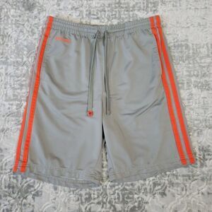 Vintage Abercrombie Fitch Shorts Men's Large Gray Orange Basketball Athletic